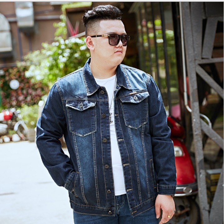 Áo jean nam khoác ngoài size lớn big size cho người béo