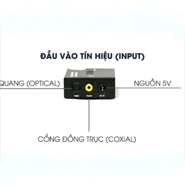 Bộ chuyển đổi âm thanh Optical sang Analog, KIWI KA-01, hàng chính hãng
