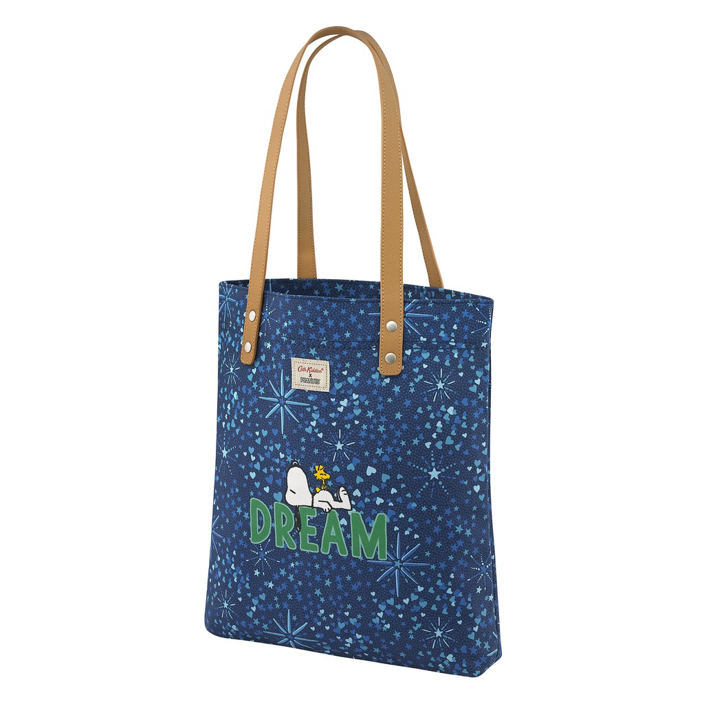 Cath Kidston - Túi Snoopy Small Simple Shopper with Leather Handle - 910132 - True Navy