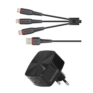 Bộ Sạc Promate FLEXCHARGE.EU 1,2 Mét