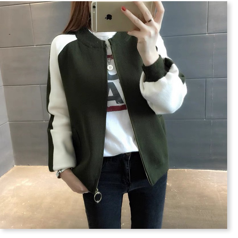 ÁO KHOÁC HOODIE NỮ THỜI TRANG HÀN CÓ DÂY KÉO DỄ PHỐI ĐỒ