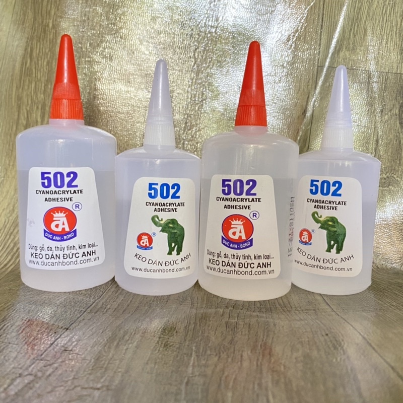 Keo dán 502 siêu dính lọ to 80ml  160ml  keo dán Đức Anh