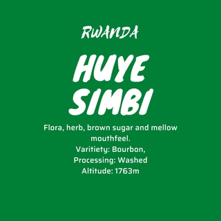 Rwanda huye simbi washed - cotero coffee, drip, coldbrew, espresso..
