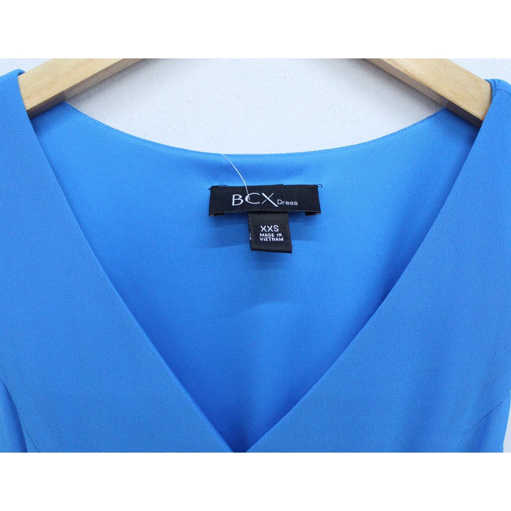 Q8719 - Đầm voan BCX đắp chéo sát nách bèo lai, cột nơ