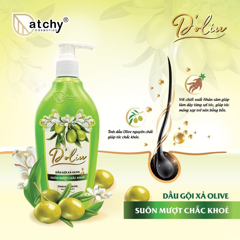 Dầu gội dưỡng tóc chắc khỏe Olive catchy