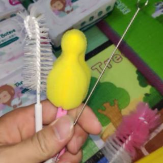Bộ dụng cụ cọ rửa, vệ sinh bình sữa 5 món