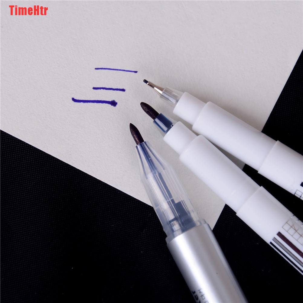 TimeHtr Professional Surgical Skin Marker Pen Tattoo Piercing Permanent Eyebrow Measure With Ruler