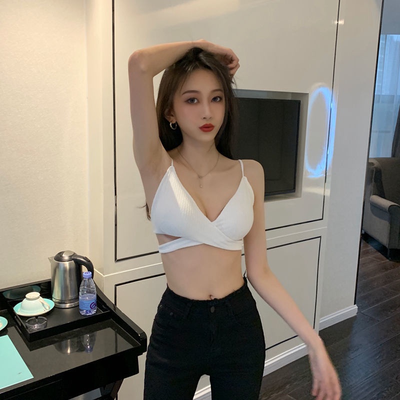 Áo Ngực Không Gọng Kiểu Dây Đan Chéo Mới