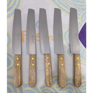 Dao inox cán gỗ - thái thịt gọt hoa quả siêu bén