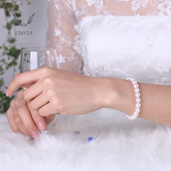 Vòng tay ngọc trai 8mm chất lượng cao thời trang | BigBuy360 - bigbuy360.vn