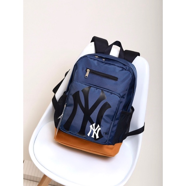 balo NY vải dù đáy da chống nước backpack MIb, ba lô hang full tag