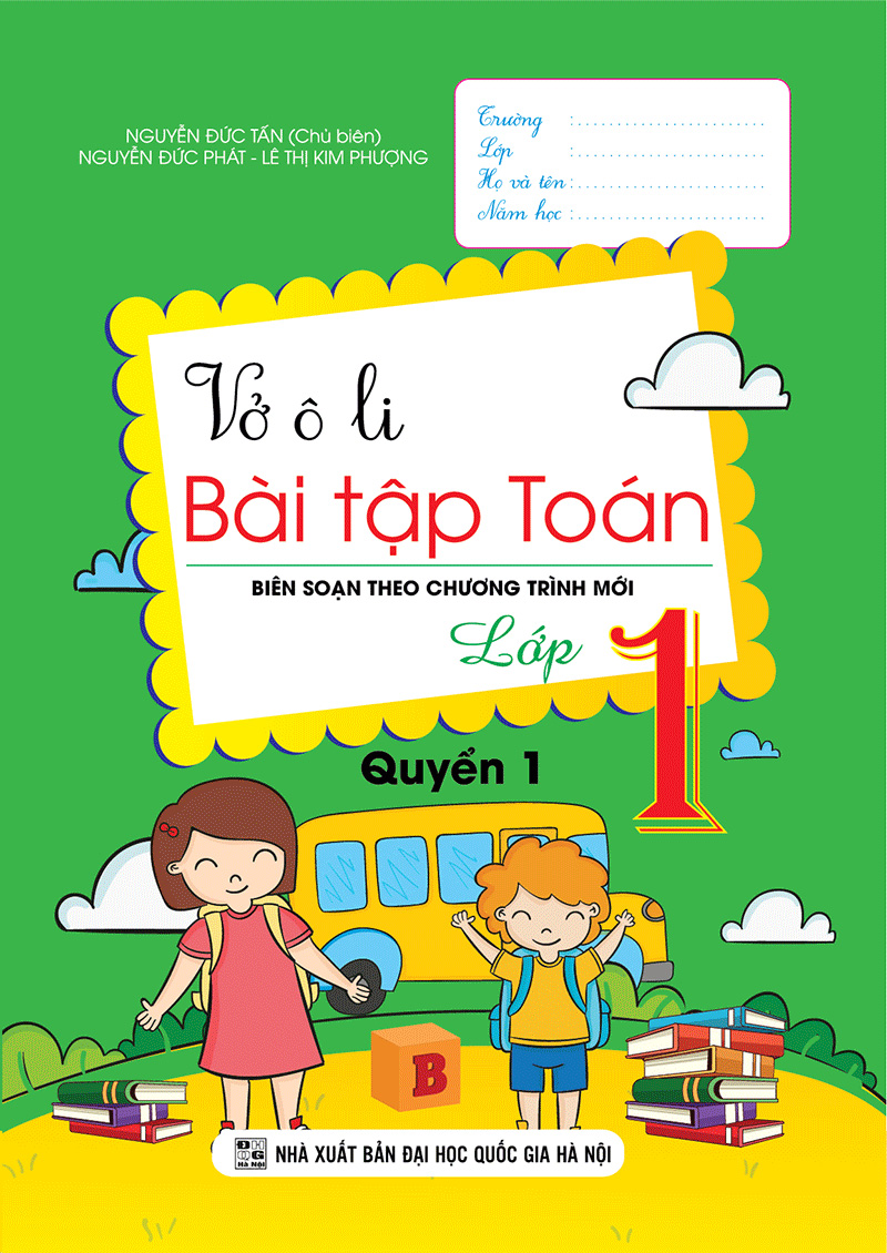 Sách Vở Ô Li Bài Tập Toán Lớp 1 - Quyển 1 (Biên Soạn Theo Chương Trình Mới)