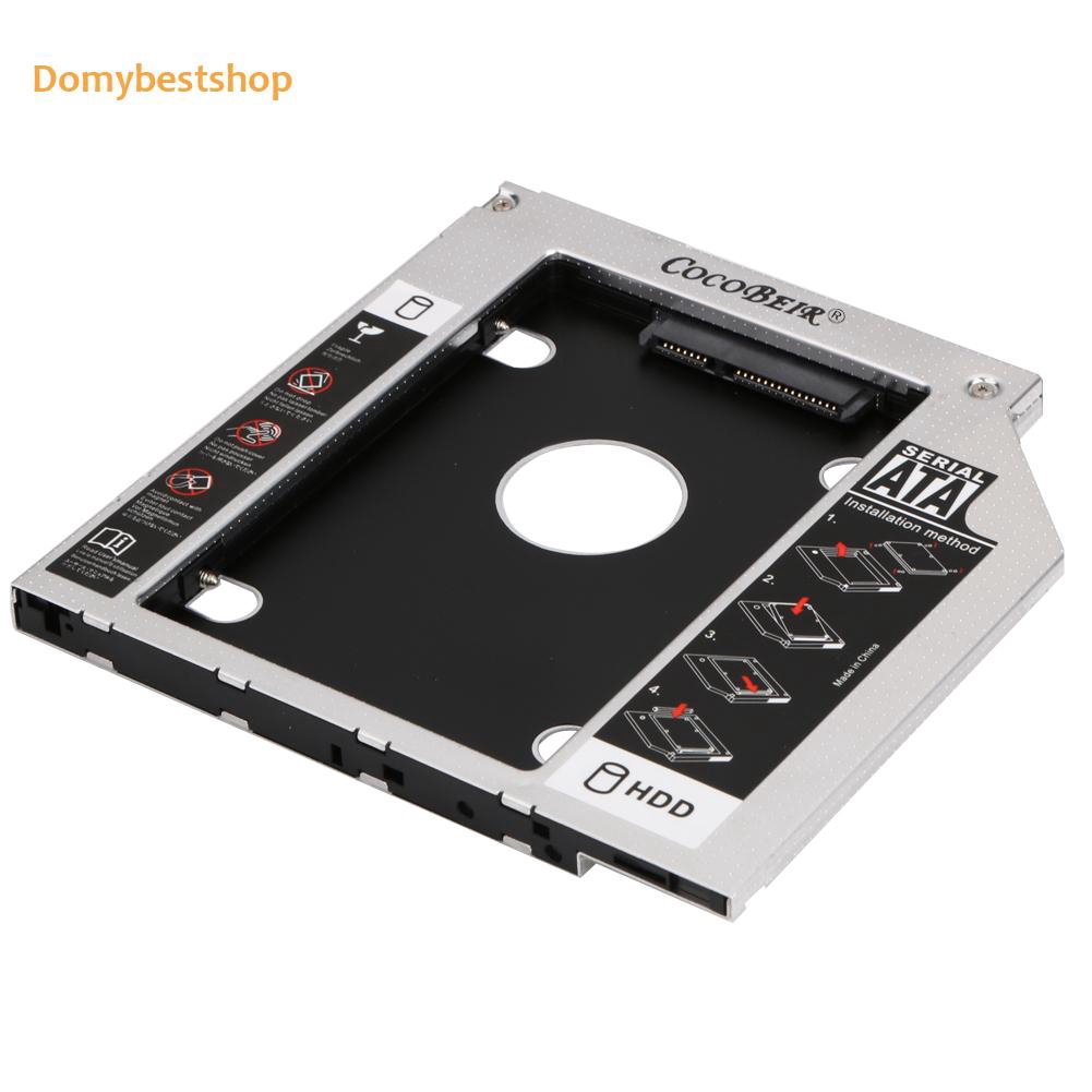 High Quality Universal 2nd HDD Caddy 9.5mm SATA 3.0 2.5 Aluminum Hard Disk Drive Caddy (Color: Black) SKY | BigBuy360 - bigbuy360.vn