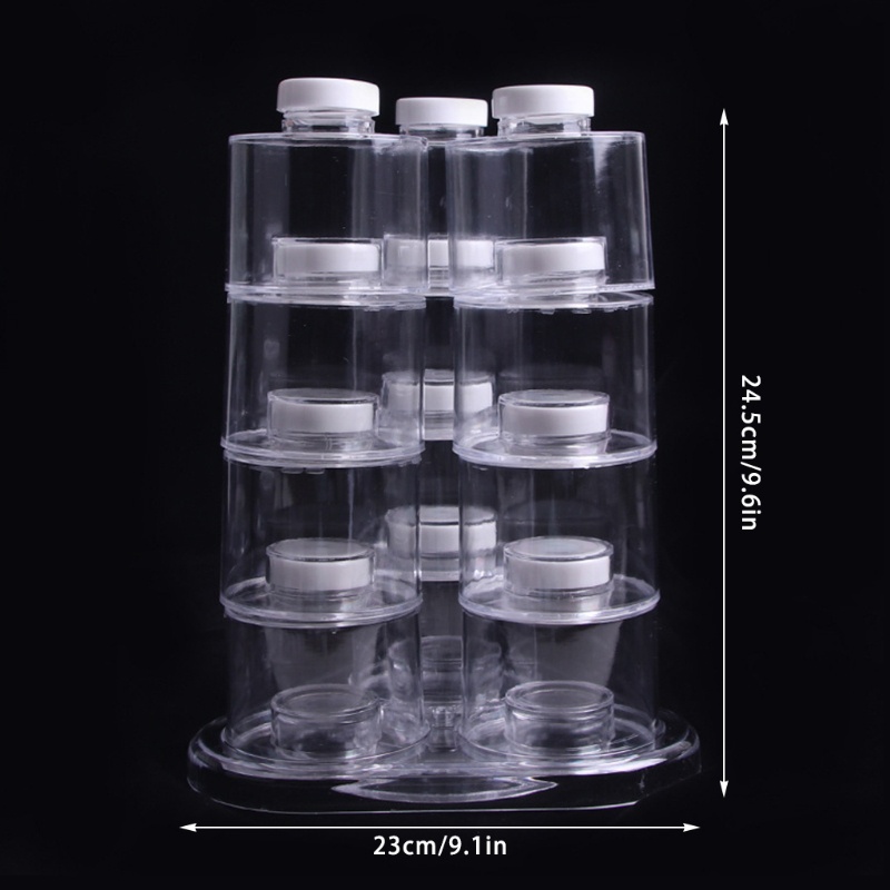 Set 12 Hộp Đựng Gia Vị Có Thể Xoay Tiện Dụng Cho Nhà Bếp / Nhà Hàng