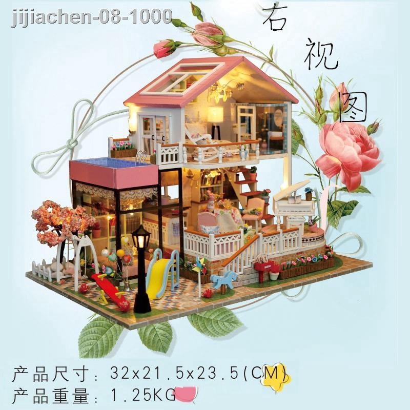 ☸™Cutebee Nhà búp bê Tự làm bằng gỗ DIY không có gì ngọt ngào