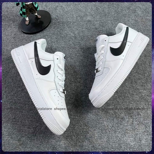 GIÀY THỂ THAO SNEAKER AIR FOCRE 1, AF1 TRẮNG VỆT ĐEN DÀNH CHO NAM NỮ DỄ PHỐI ĐỒ