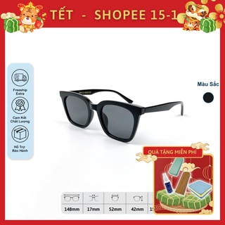 Gọng Kính Mát Vuông Nam Nữ Gm Momati Mắt Đen Kính Mắt Gomoeyewear