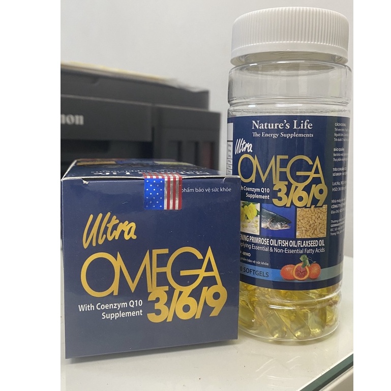 Omega 369.Bổ Sung Tăng Cường Thị Lực,Tim Mạch Trí Não.Giảm Lão Hóa Đẹp Da.Chai 100 Viên