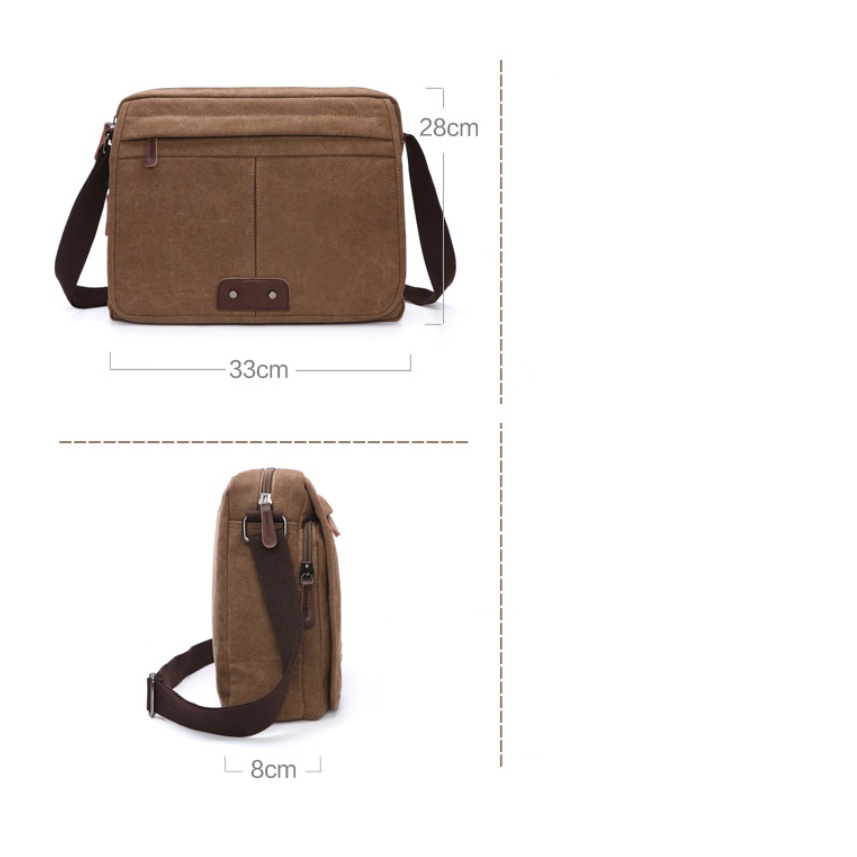 Túi đeo chéo nam vải canvas cao cấp phong cách mới