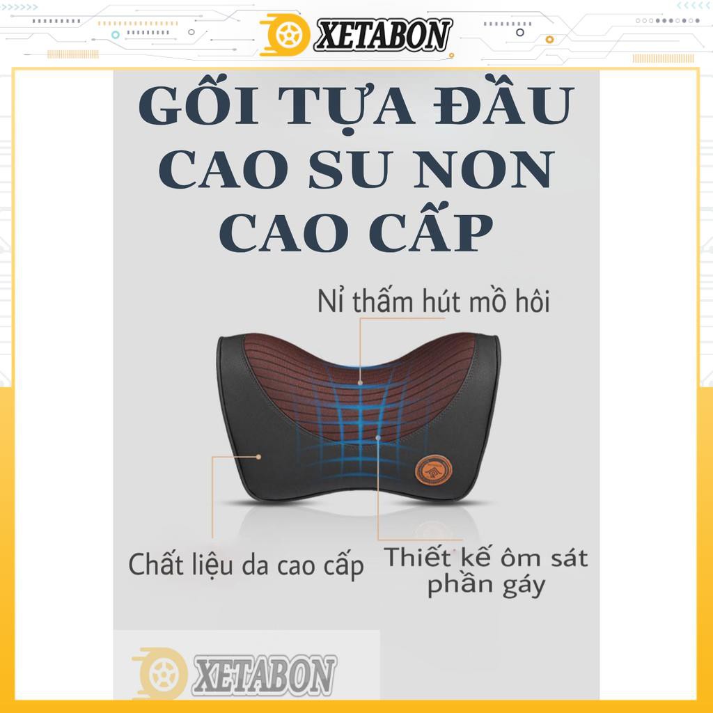 Bộ gối tựa đầu và tựa lưng cao su non cao cấp