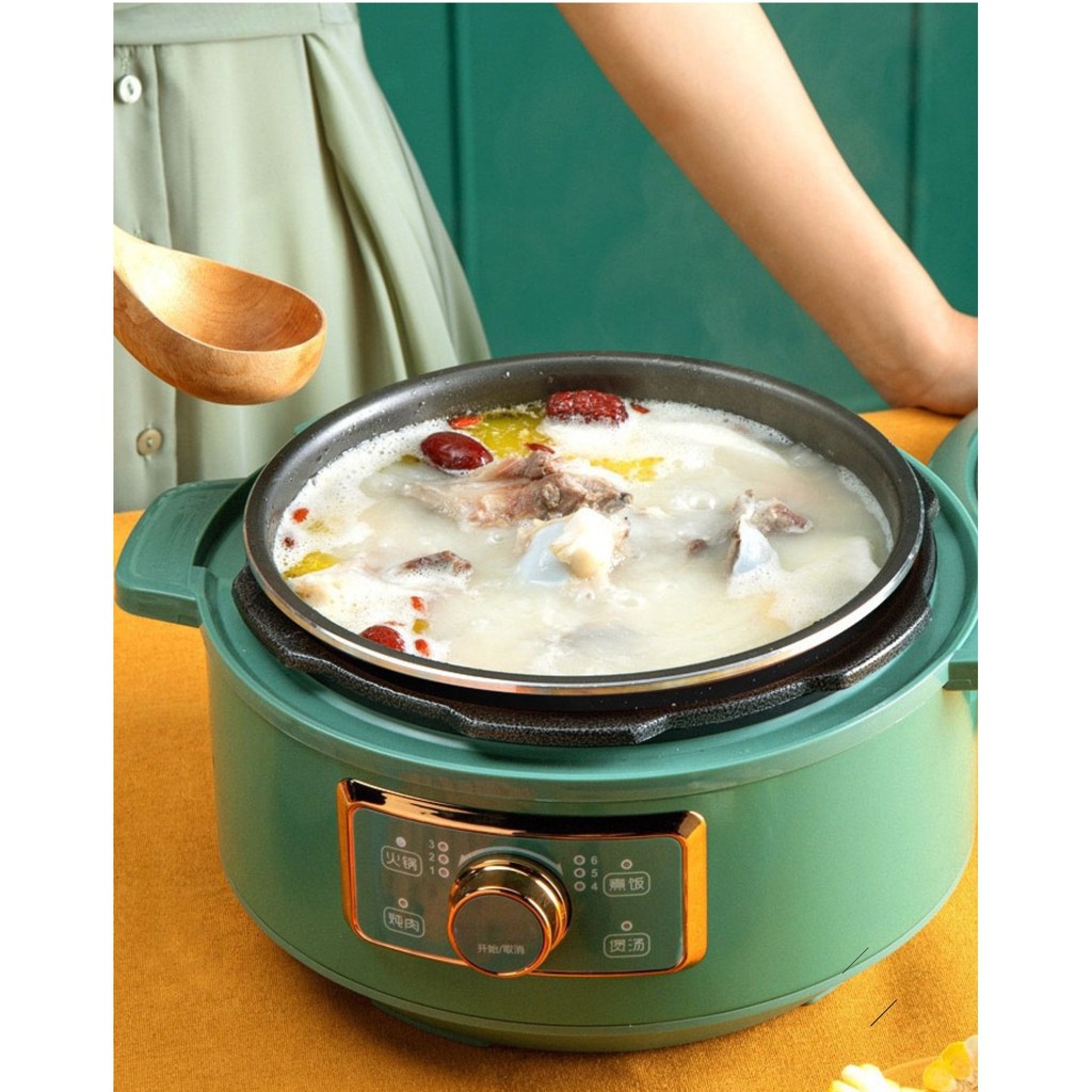 Nồi Áp Suất Điện Đa Năng Nội Địa Trung Dung Tích 3.5L, Nấu Lẩu, Hầm, Soup