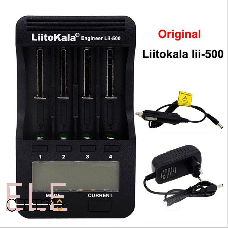 Bộ Sạc Pin Liitokala Lii-500 18650 26650 21700 4 Khe