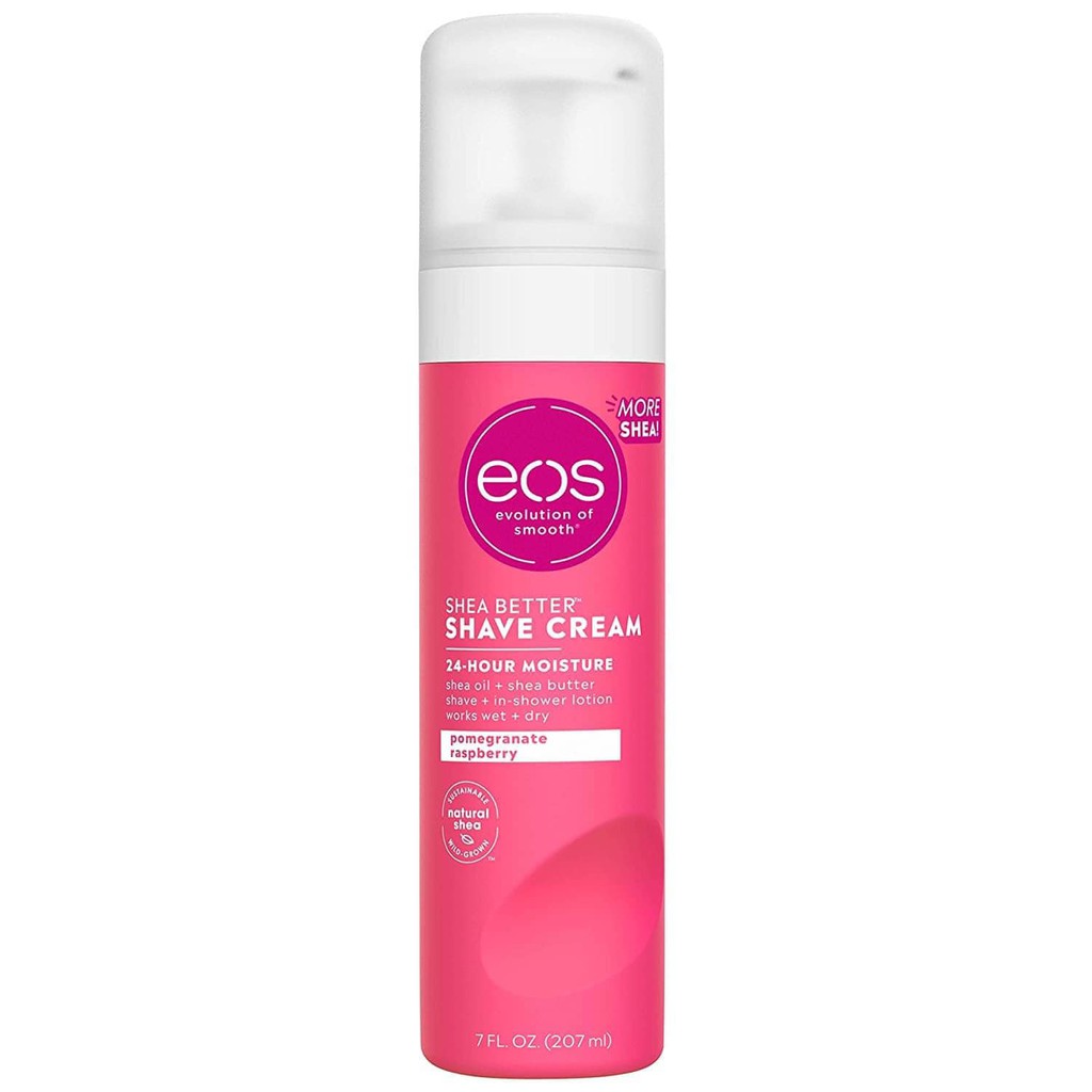 Kem cạo mùi dâu của EOS chai 207ml dạng bọt