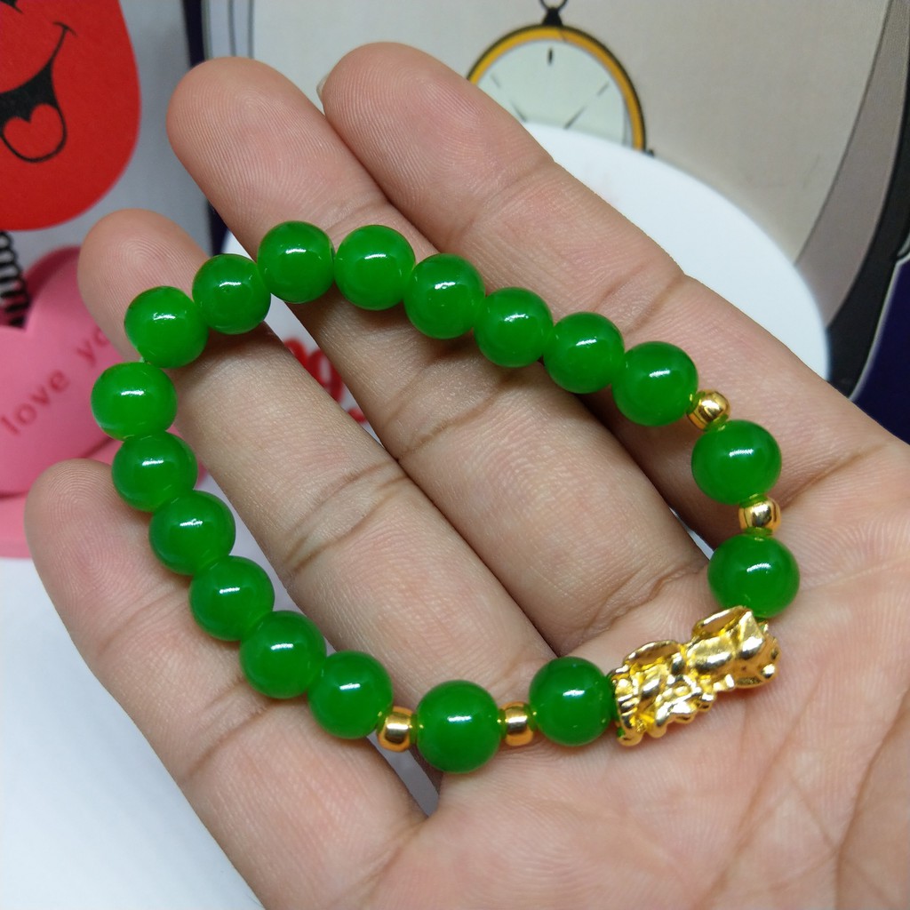 Vòng đeo tay Tùy Hưu Ngọc Xanh may mắn