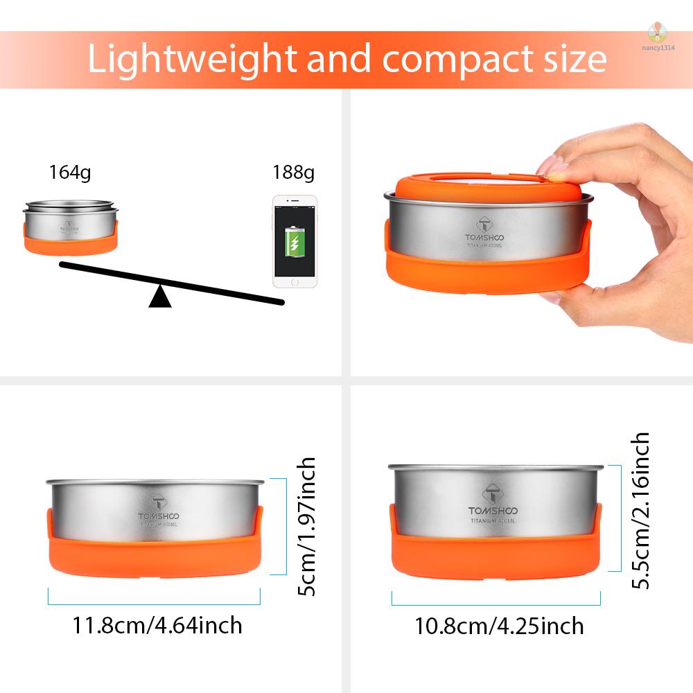 Bát Cắm Trại TOMSHOO Bằng Titan