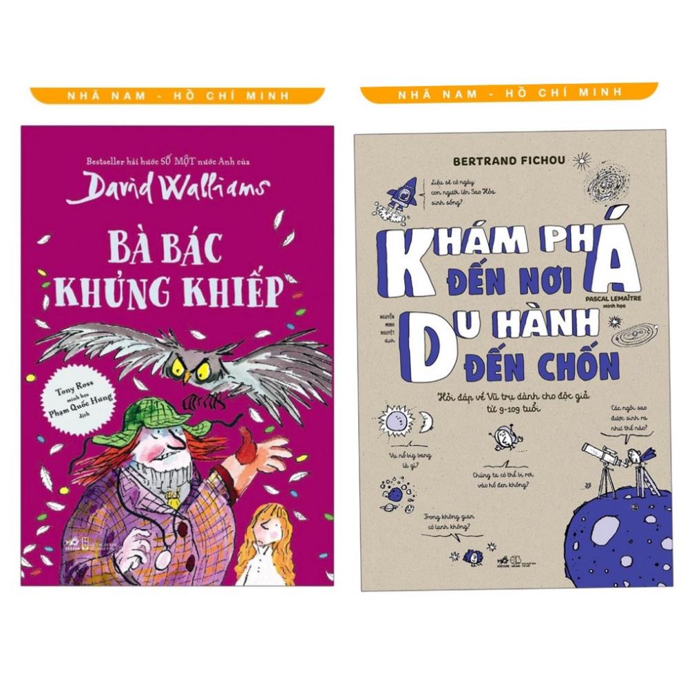 Sách Combo 2 cuốn sách: Khám Phá Đến Nơi, Du Hành Đến Chốn + Bà Bác Khủng Khiếp - Nhã Nam