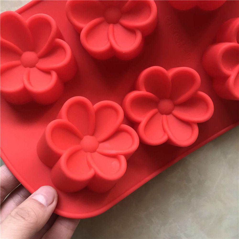 JONYE Khuôn Silicone Làm Xà Phòng 6 Ngăn Hình Bàn Chân Em Bé 3D DIY