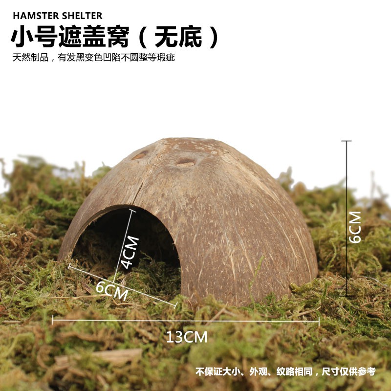 ( 2 TẶNG 1 )nhà gáo dừa cho hamster / chim / sóc / bò sát