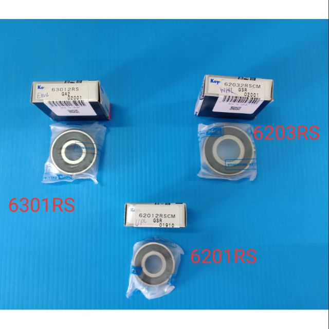 6201RS 6203RS 6301rs Vòng bi KOYO Thương hiệu Chính hãng (Mẫu vỏ cao su) 2 mặt)