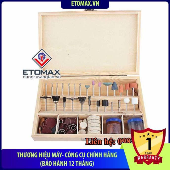 Bộ phụ kiện máy khoan mài đa năng 100PCS cao cấp ( ETOMAX )