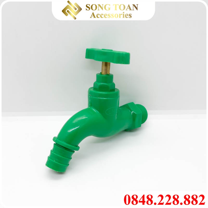 Vòi Nhựa Nóng Lạnh, Vòi Nước Nóng PPR Linh Ngọc Chân Ren 21 27