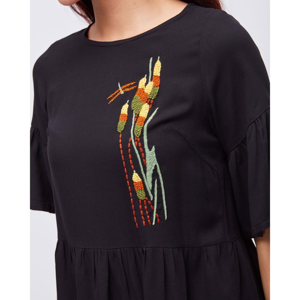 Áo Kiểu Nữ Linen Đen F2 Fashion &amp; Freedom