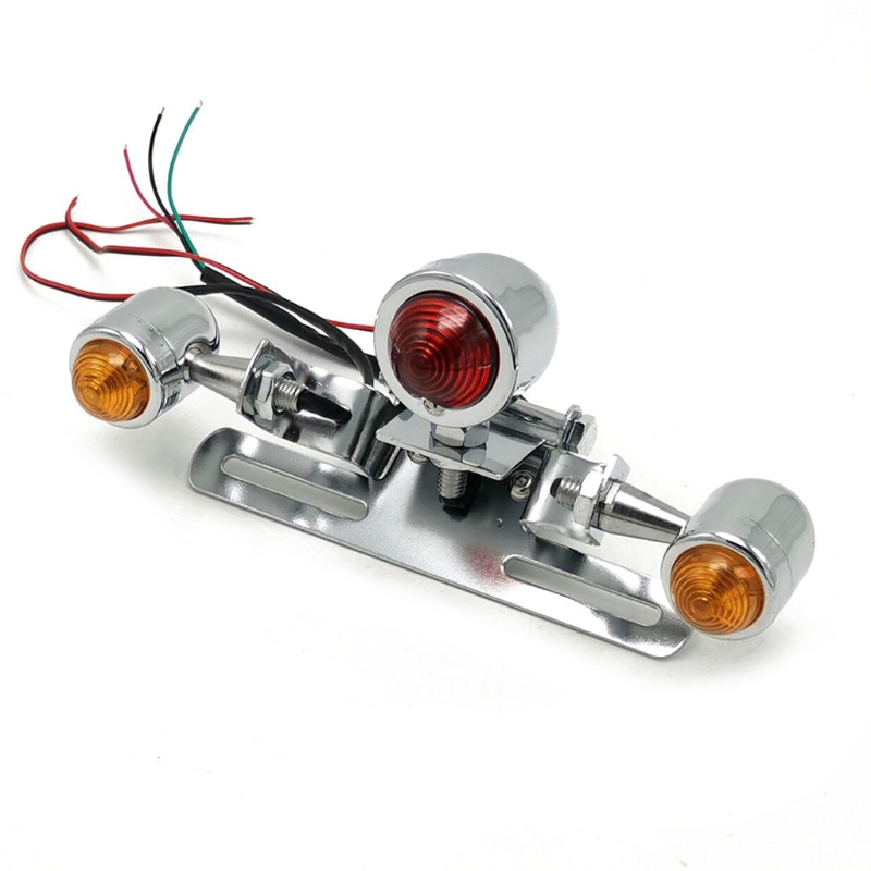 1 Đèn LED Phanh 12V Màu Đỏ Gắn Đuôi Xe Mô Tô