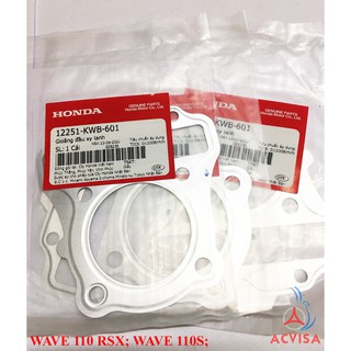 Gioăng đầu xy lanh dùng cho xe WAVE 110 RSX; WAVE 110S; ( 12251-KWB-601 )