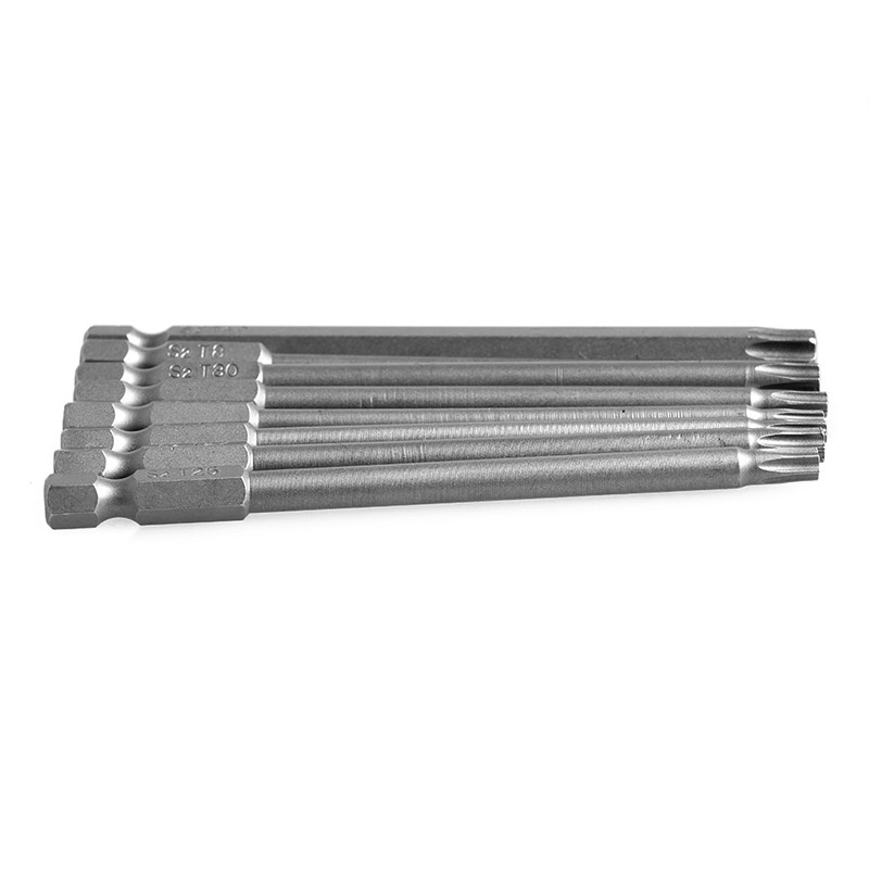Bộ 8 Đầu Tua Vít Từ Tính Torx T8-T40 100mm 1 / 4 &quot;
