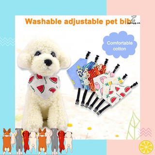 Yếm choàng cổ in họa tiết dễ thương cho thú cưng