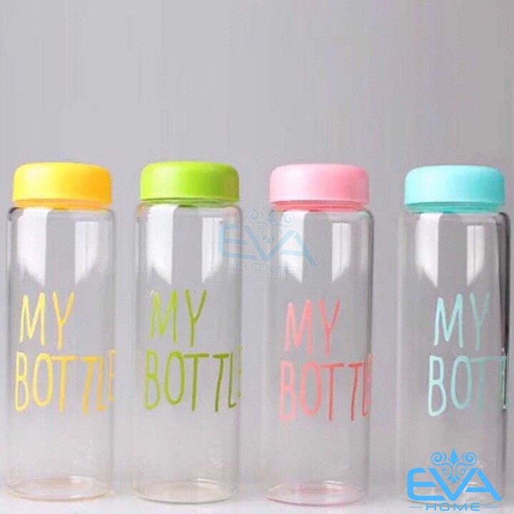 Combo 5 Bình Nước Thủy Tinh In Chữ My Bottle Nhiều Màu 500ml | BigBuy360 - bigbuy360.vn