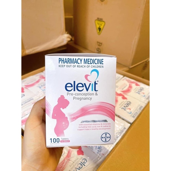 Elevit bầu Úc- Vitamin tổng hợp cho mẹ bầu 10 vỉ x10viên