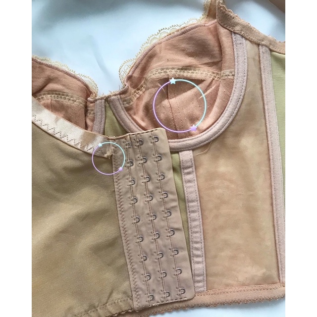 Áo corset ren vàng 2hand