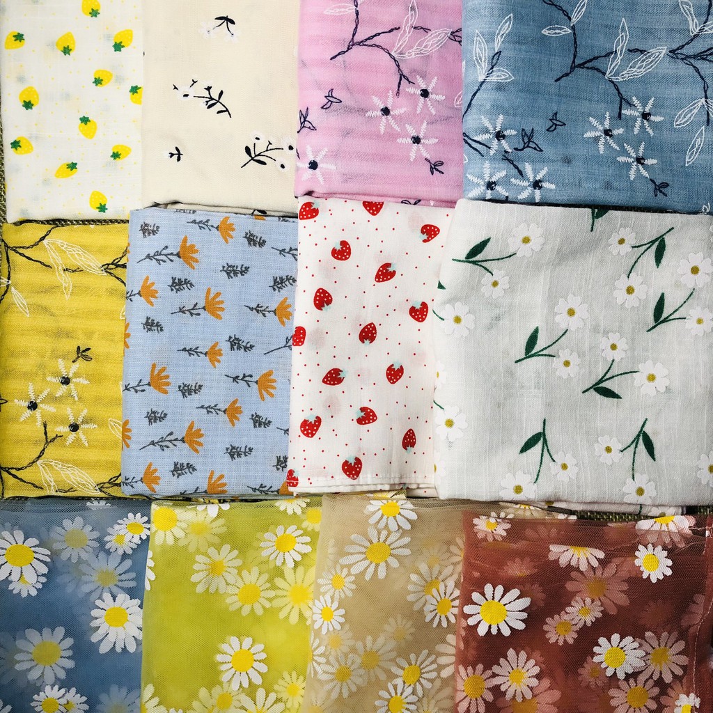 Khăn Bandana Buộc Đầu, Quấn cổ, Khăn Turban Tươi Sáng, Dễ Thương