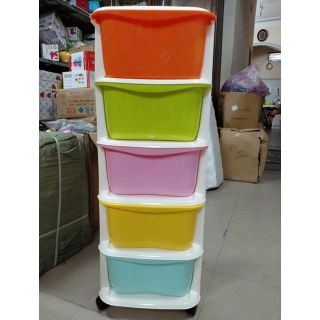 TỦ NHỰA VIỆT NHẬT, NGĂN KÉO 5 TẦNG có bánh xe