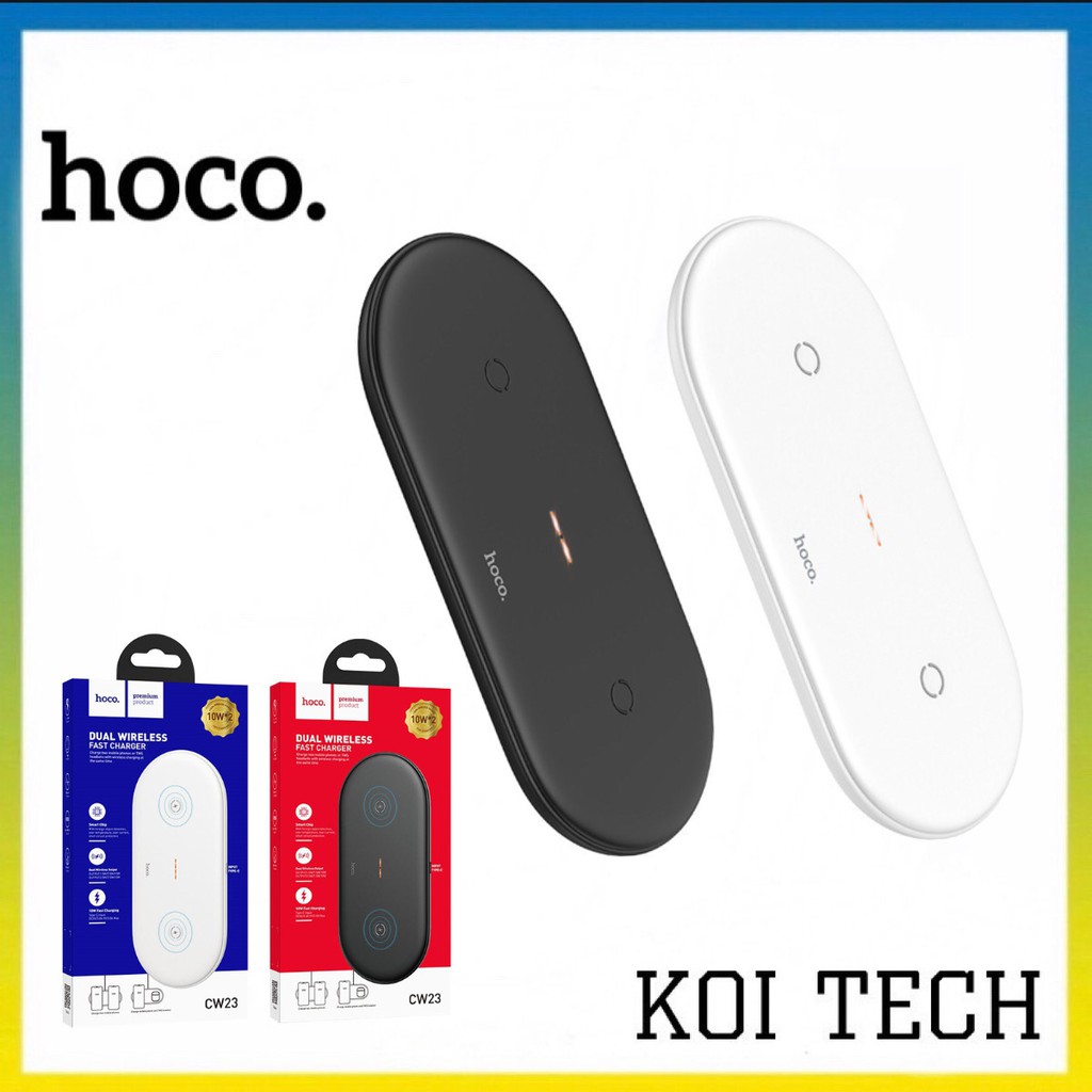  Đế sạc không dây hoco cw23 - sạc không dây airpods iphone - vienthonghn