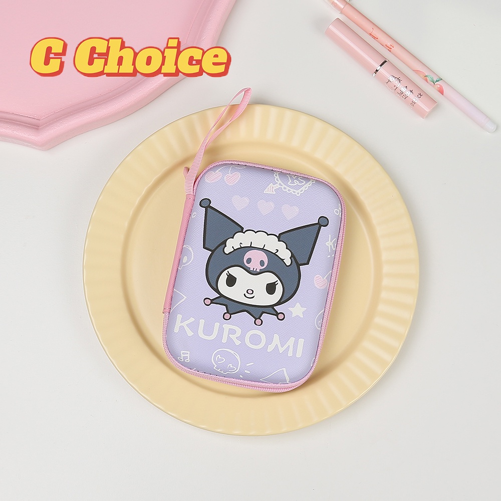 Túi Đựng Tai Nghe / Dây Cáp Sạc USB Có Khóa Kéo Thiết Kế Dễ Thương Tiện Dụng