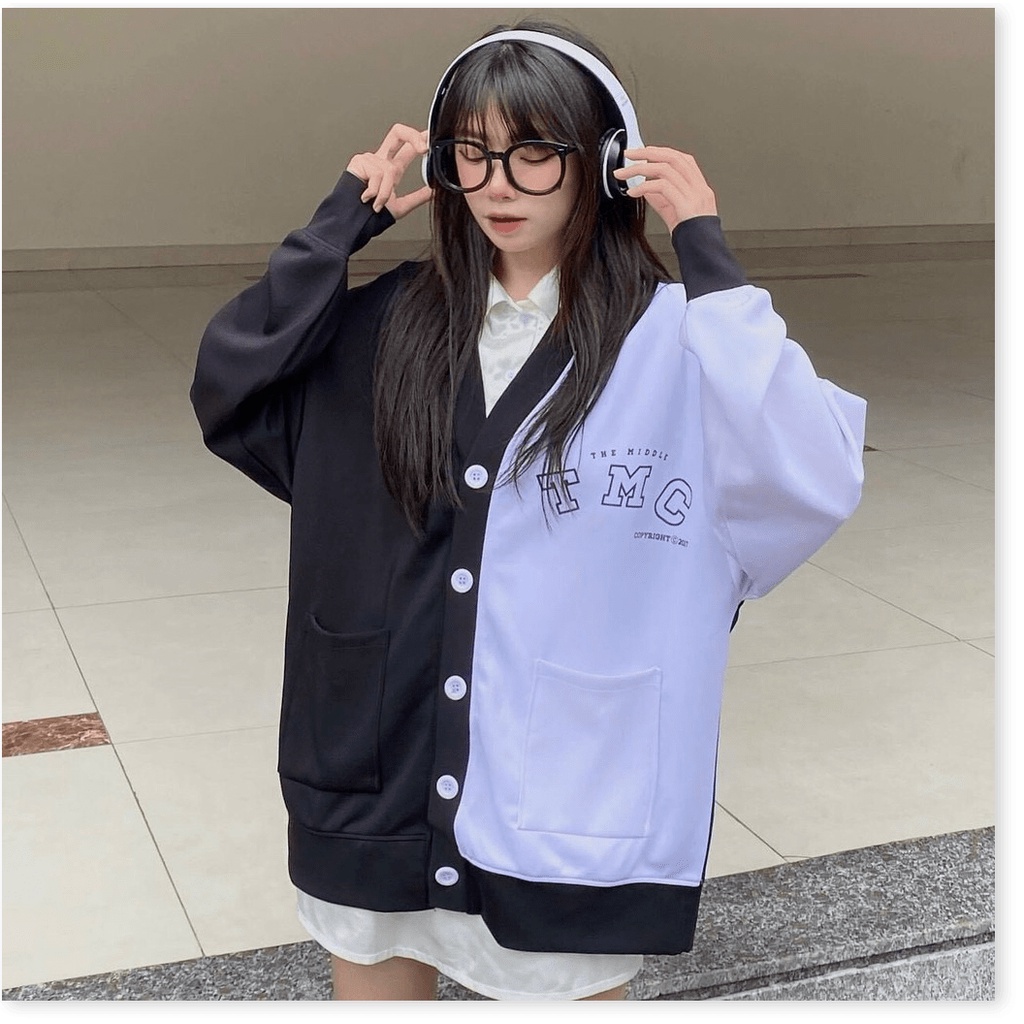 Áo khoác nỉ cardigan cực xinh , phong cách , hàn quốc cho các bạn trẻ NAM LEE STORE