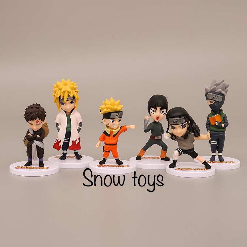 Mô hình Naruto - 12 mẫu tùy chọn: Kakashi Minato Gaara Rock Lee Neji Sasuke Shikamaru Itachi Deidara Sasori - Cao 12cm