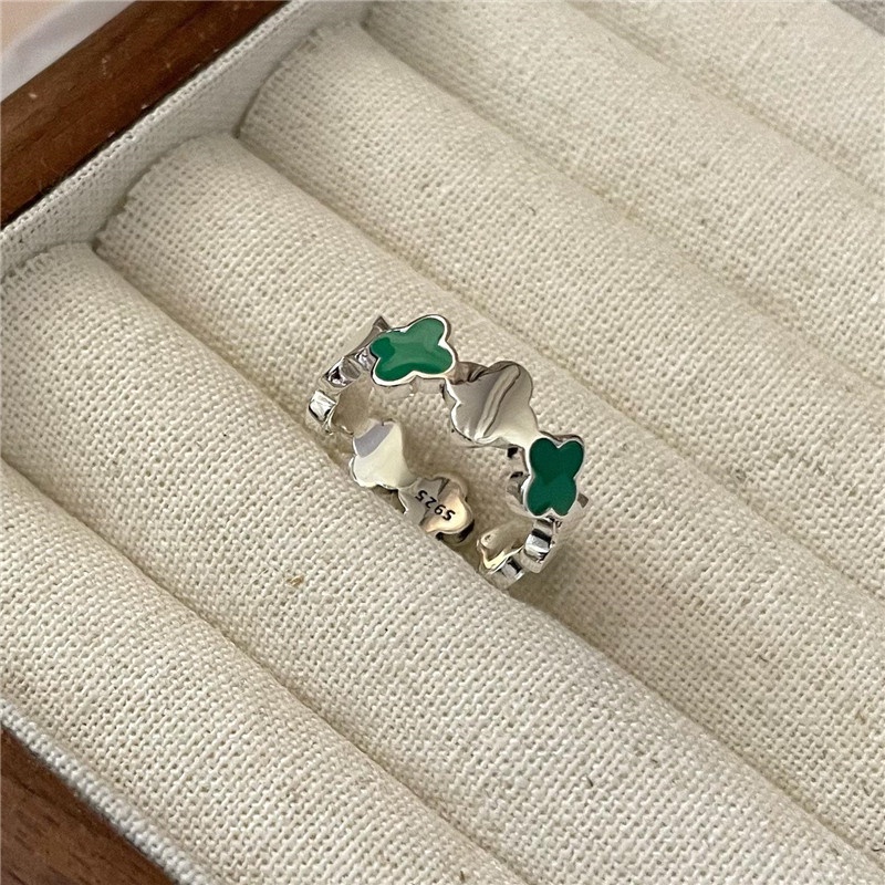 Hàng Mới Về [Hàng Mới Về] Nhẫn Đơn Họa Tiết Quả Bơ Thời Trang Phong Cách Hàn Quốc